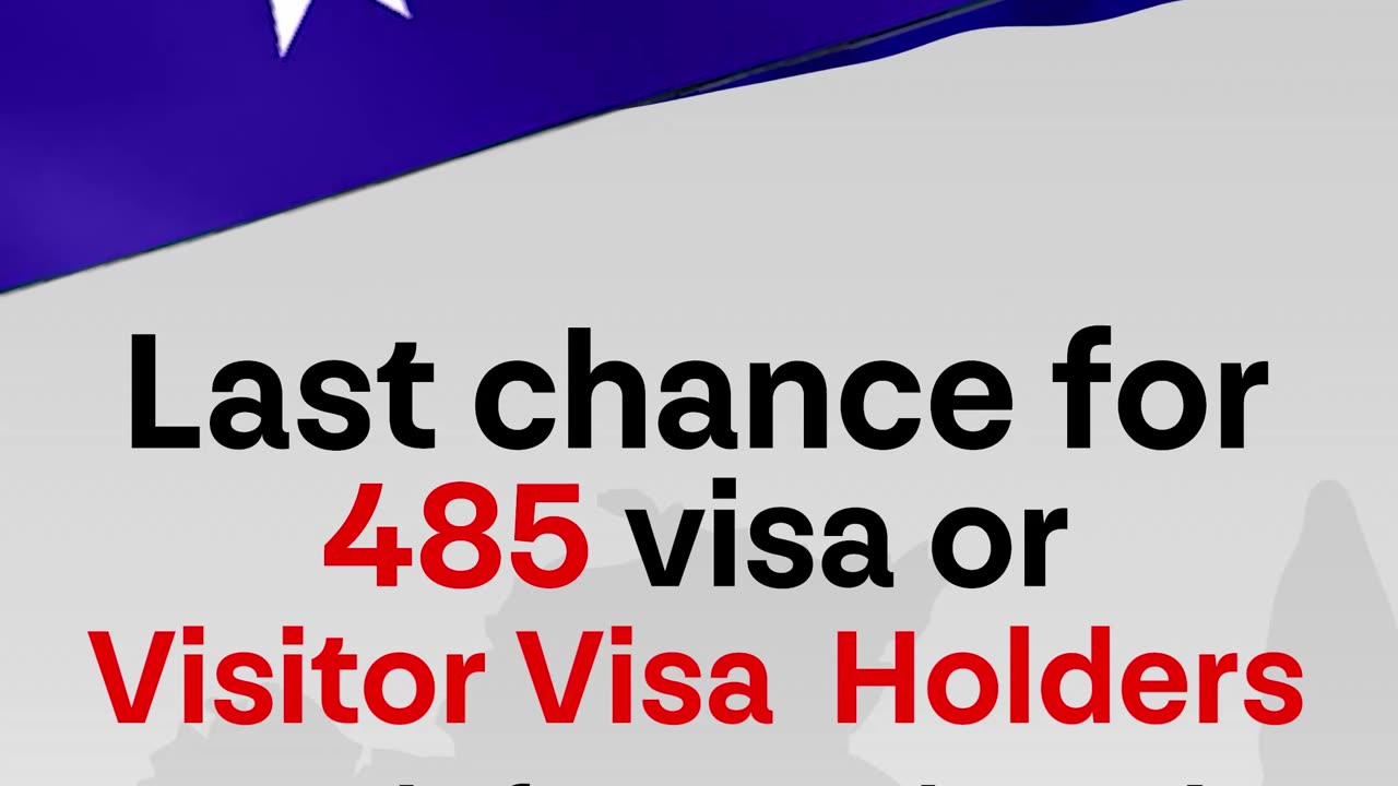 Final opportunity for 485 and Visitor visa holders to apply for a Student Visa.