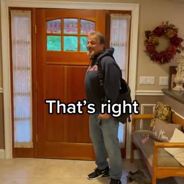 Gave my dad his own theme music when he arrives