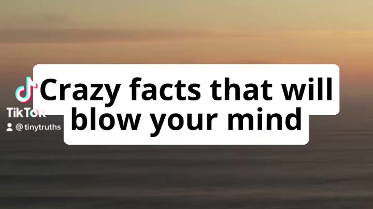 Crazy facts that will blow your mind🤯.