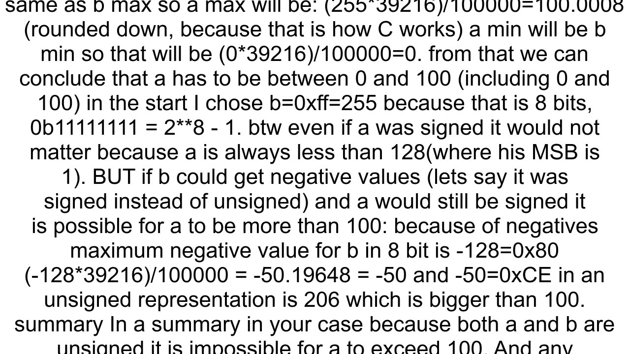 How to create an underflow in this situation