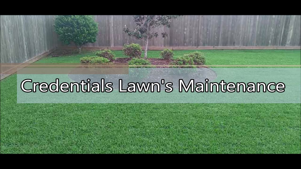 Credentials Lawn's Maintenance