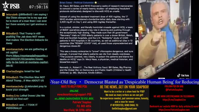 2022-01-03 07:00 EST - Patriots Soapbox AM: with LadyRWB , MykelJaye & DD