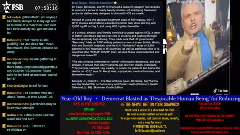 2022-01-03 07:00 EST - Patriots Soapbox AM: with LadyRWB , MykelJaye & DD