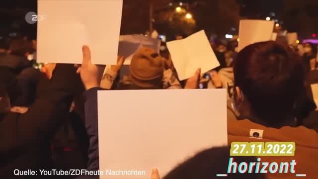 ZDF berichtet über die Proteste in China