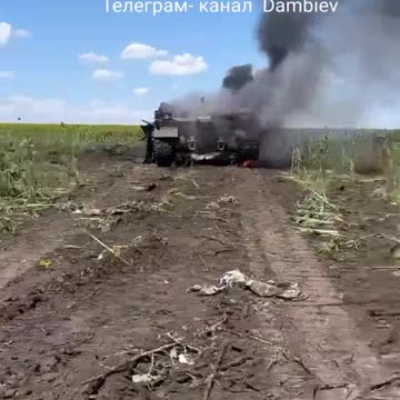 🇷🇺🇺🇦🇵🇱 Burning Polish 155-mm self-propelled guns "Krab" .