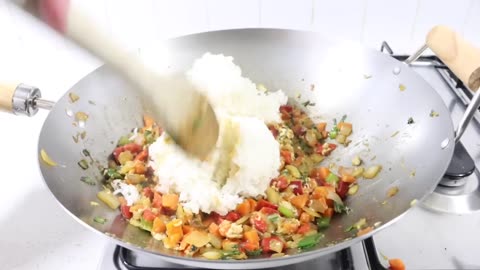 How to make egg rice