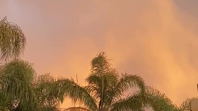 Orange sky