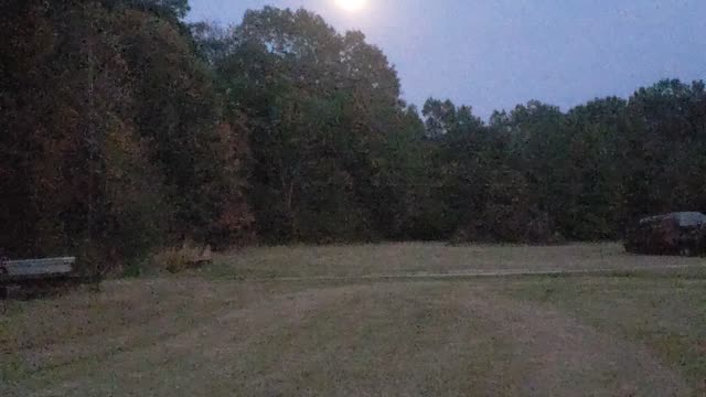 Moon Rise in the Hay Field.
