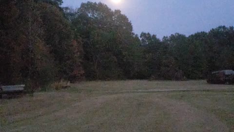 Moon Rise in the Hay Field.