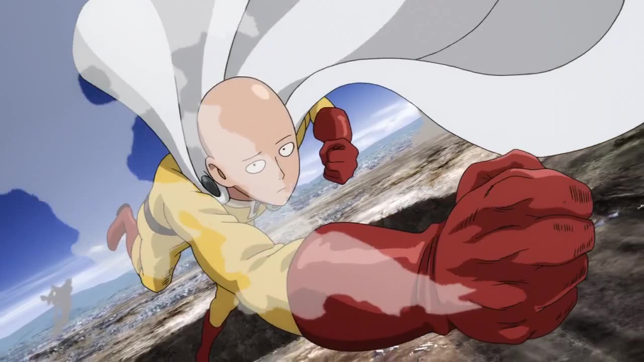 The strongest man vs Saitama (one punch man)#anime