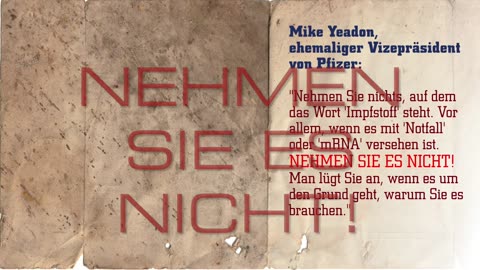 Nehmen Sie es nicht! - Mike Yeadon
