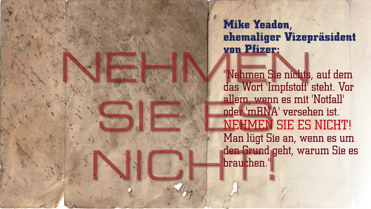 Nehmen Sie es nicht! - Mike Yeadon