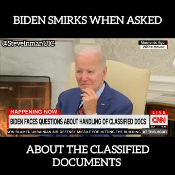 Translating Biden: Joe Biden smirks when faced with questions about the classified documents.