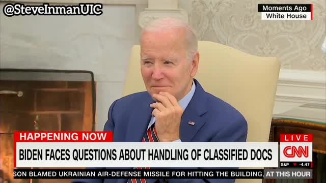 Translating Biden: Joe Biden smirks when faced with questions about the classified documents.