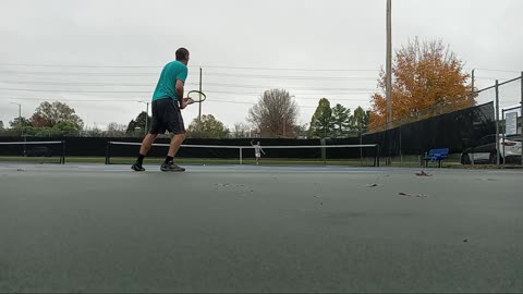 Tennis rally forehand/ backhand