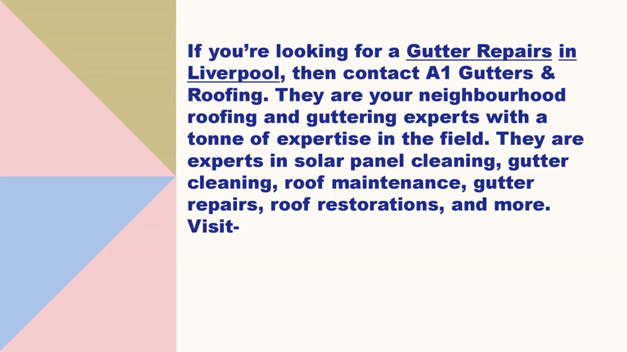 Best Gutter Repairs in Liverpool