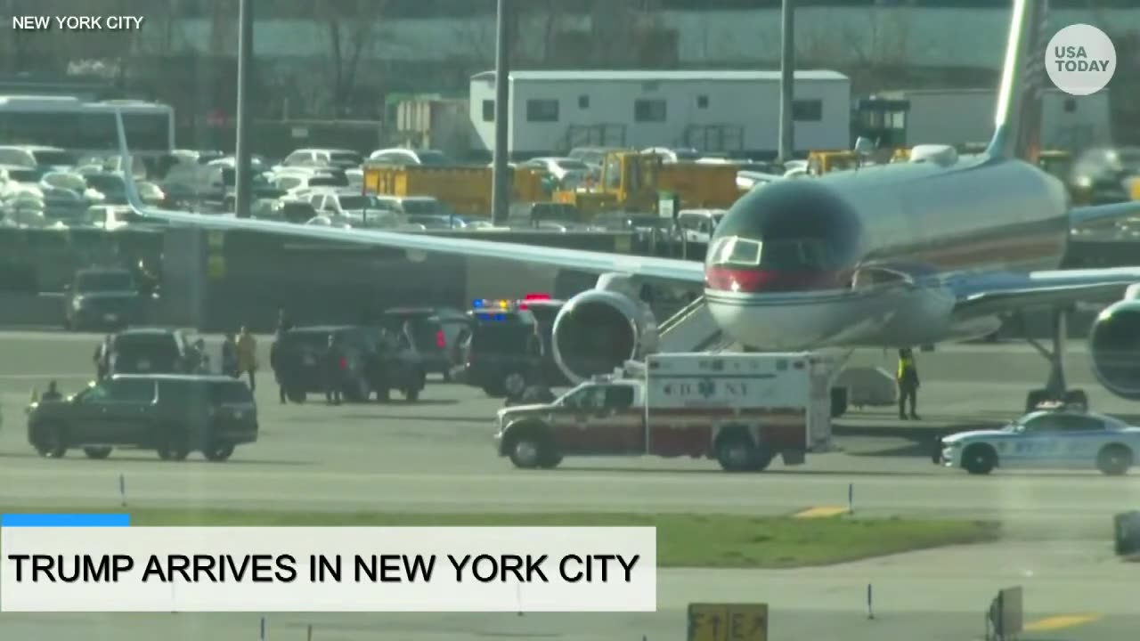 Watch live: Former President Donald Trump arrives in New York City ahead of arraignment | USA TODAY