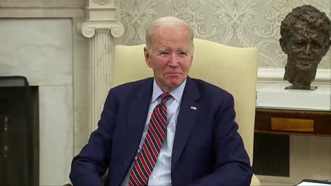 President Biden declines to answer questions from reporters following a bilateral meeting