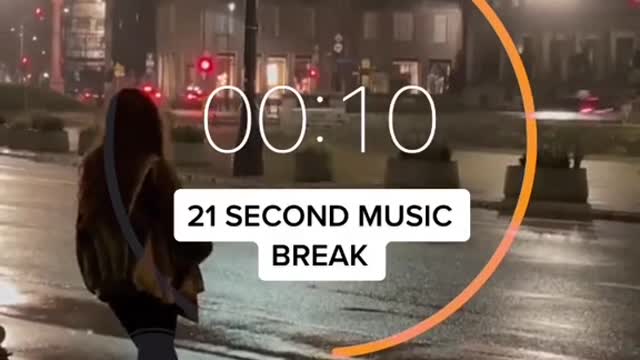 21 second music break