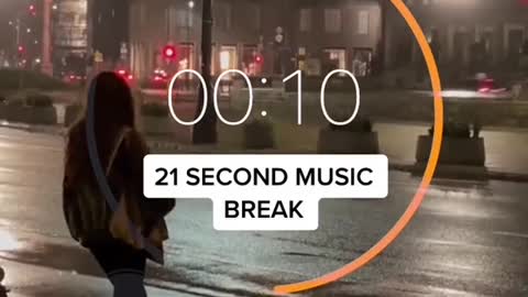 21 second music break