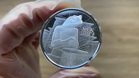 Egyptian Relic Series, 2022 KEK 1oz Silver BU Coin