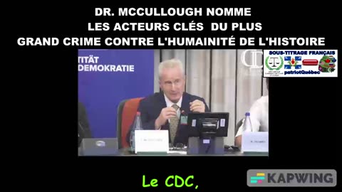Le Dr McCullough nomme les acteurs clés du plus grand crime contre l'humanité