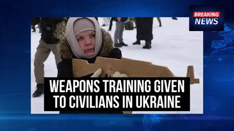 Weapons training given to civilians in Ukraine