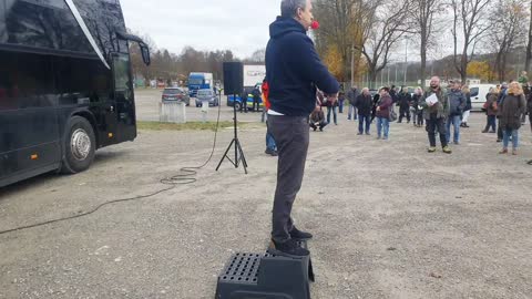 Rede Ralf Ludwig in Bad Mergentheim und Bodo liebt die Bus Crew