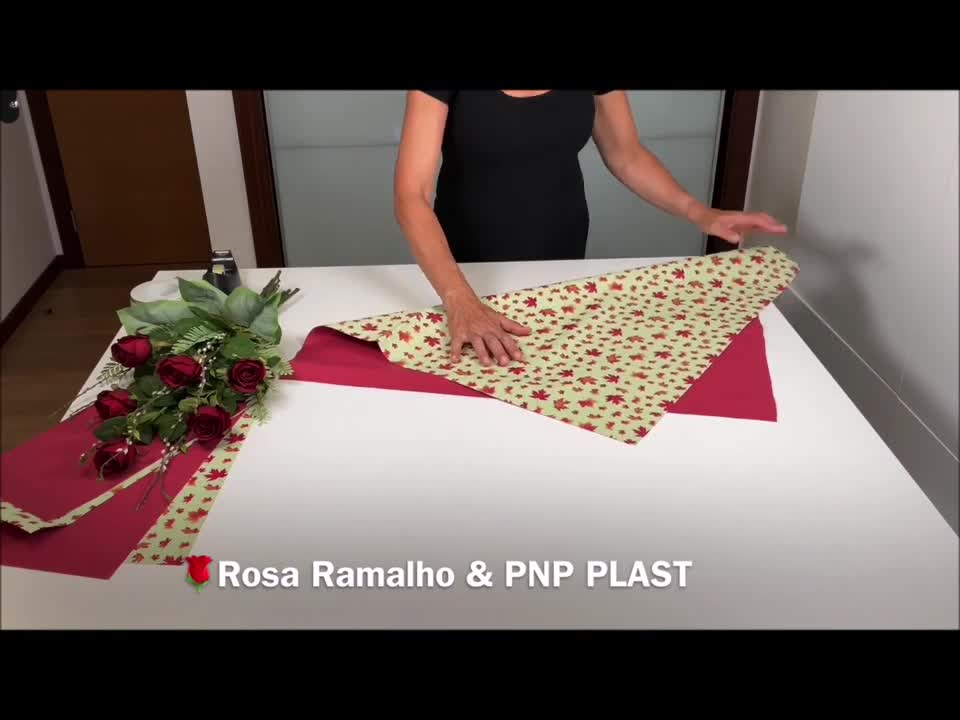 Very fast and super easy wrapping-Hand-tied Rose