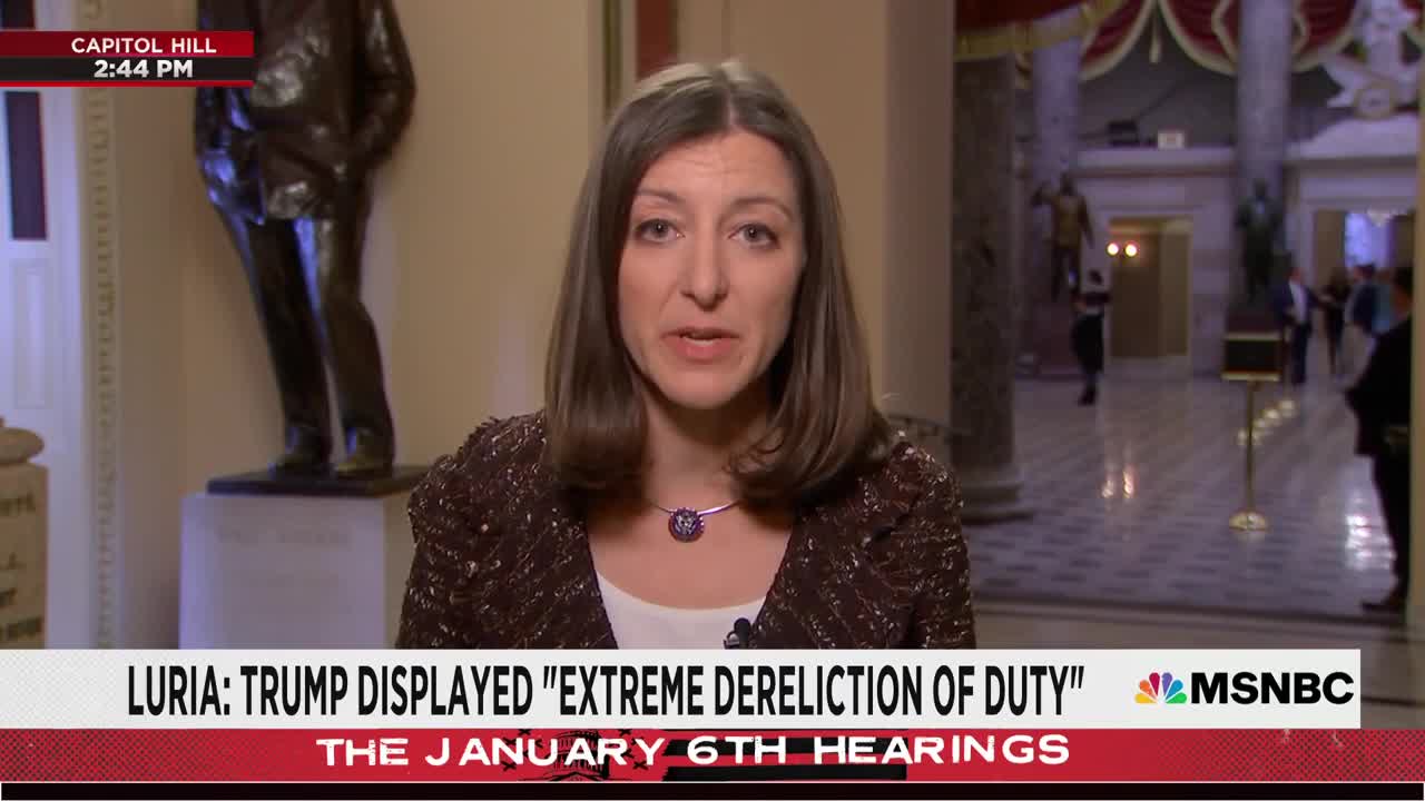 Rep. Luria On Criminal Referrals: 'The President Had A Duty To Act, He Didn't Do It'