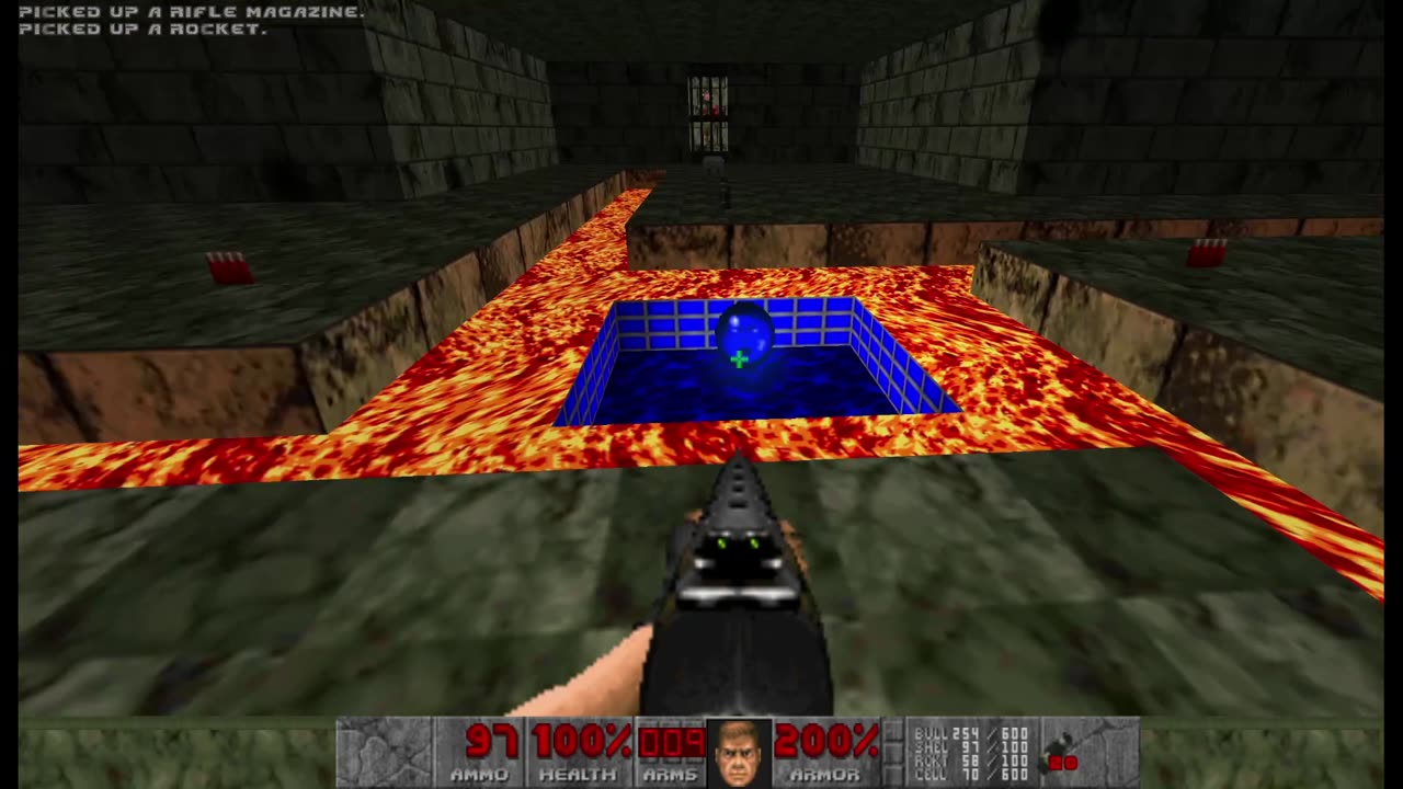 Brutal Doom - The Shores of Hell - Tactical - Hard Realism - Fortress of Mystery (E2M9)