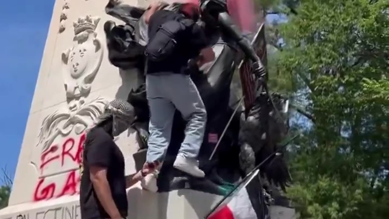 American Revolutionary War hero General Rochambeau vandalized. The statue was unveiled in 1902 in DC