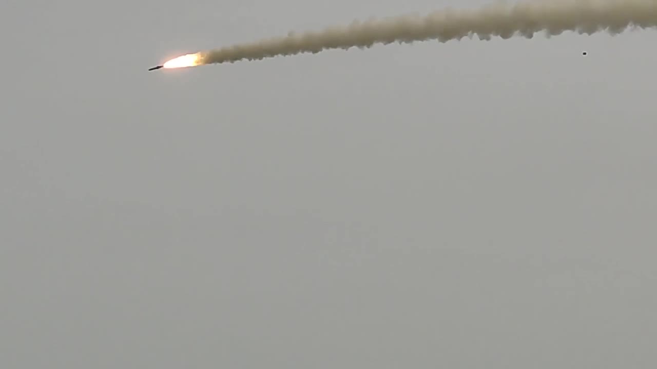 Russian missile (onyx) fired on Ukrainian position #9