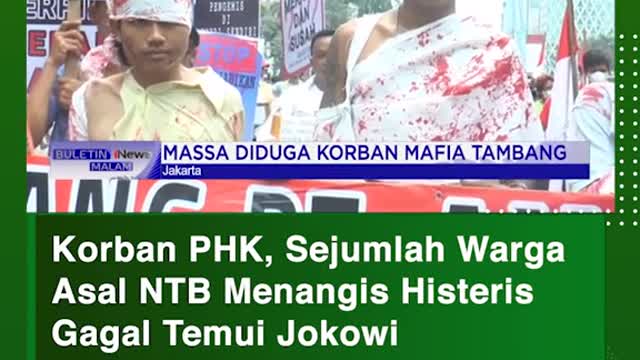 Layoffs, some of NTB's citizens cried hysterisfailed to meet Jokowi