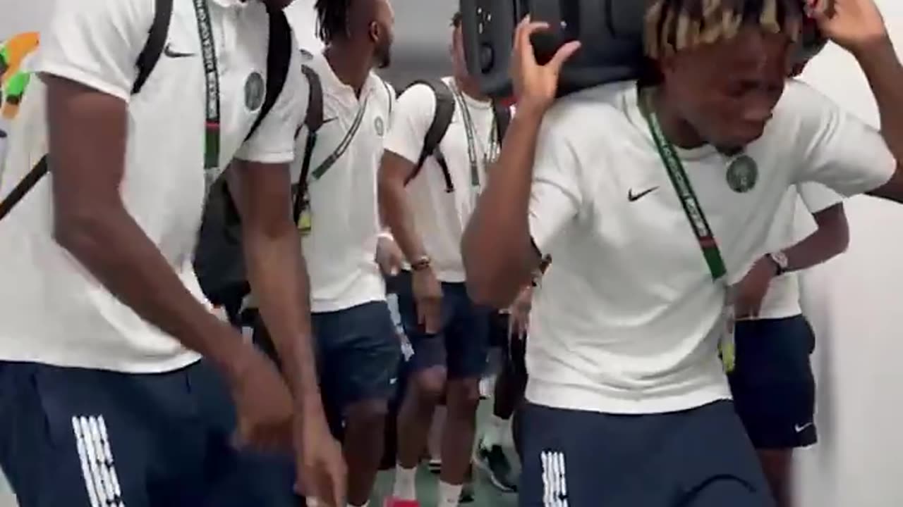 Nigeria super eagles pre match dance