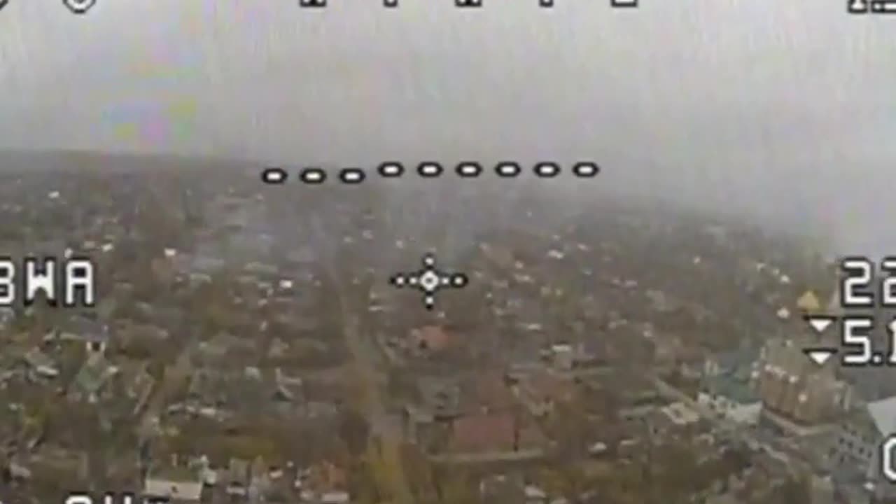 Videos from Russian drones of Kurakhovo were fighting is currently taking place