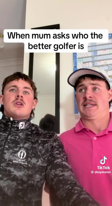 When Mom asks "Who's the better golfer?"