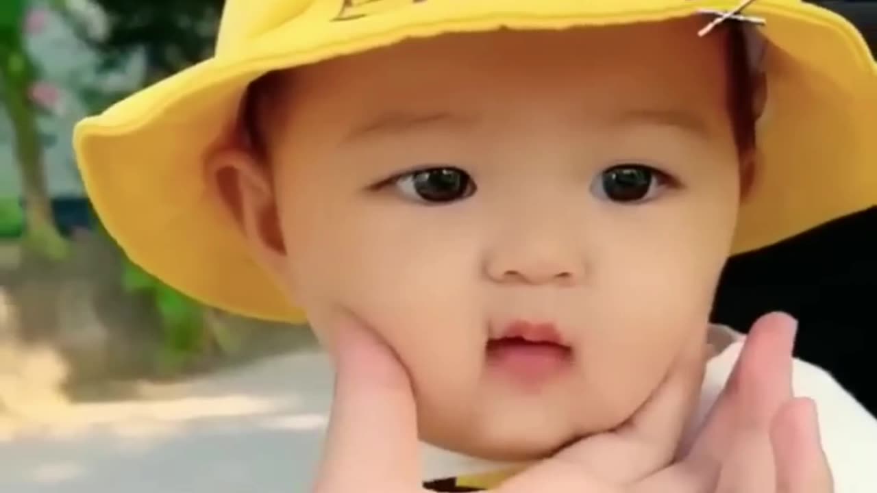 Cute baby funny moments video scene