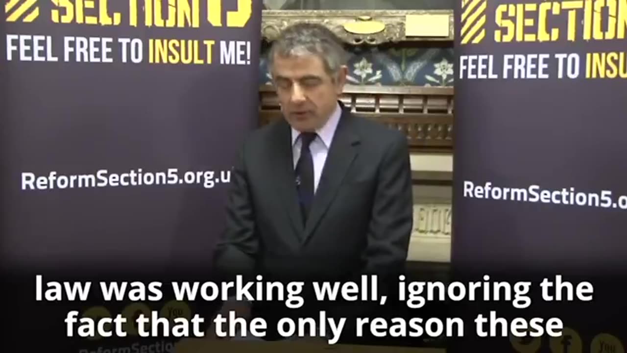 ROWAN ATKINSON ON FREE SPEECH