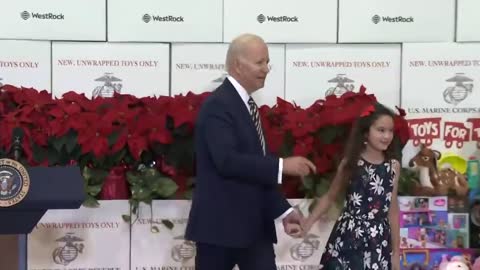 Joe Biden Gets Stage Directions from a Small Child