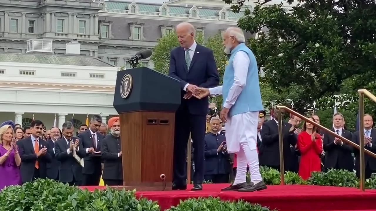 President Biden welcomes PM Modi to the US