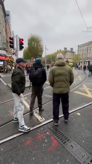 Tensions high as locals gather in Dublin Ireland following attack on children