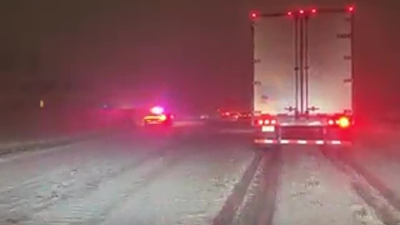 Lake-effect snow hit New York today