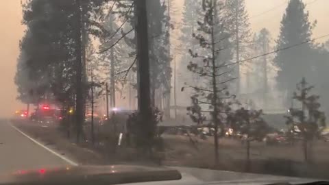 Dixie Fire -- Damage at Canyon Dam...