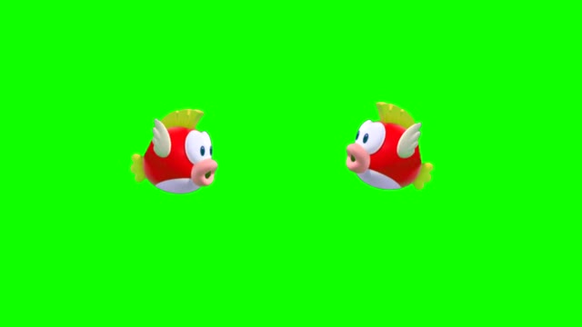 Number two animation on green background.