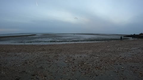 Timelapse of the Beach at low tide.
