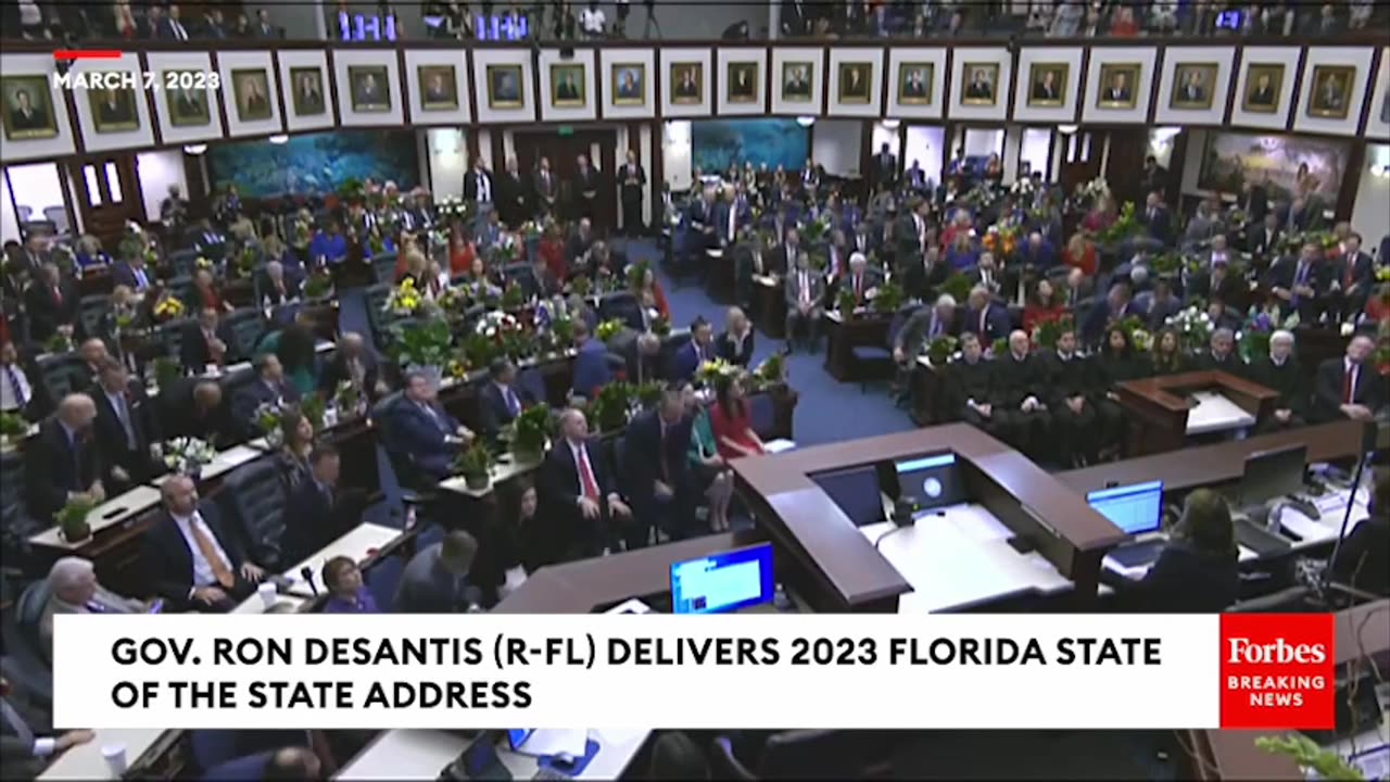 'She Is Cancer Free!'- Casey DeSantis Celebrated By Florida Gov. Ron DeSantis At State Of The State