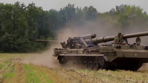 💥 Combat denazification operation of 203-mm Malka self-propelled artillery units