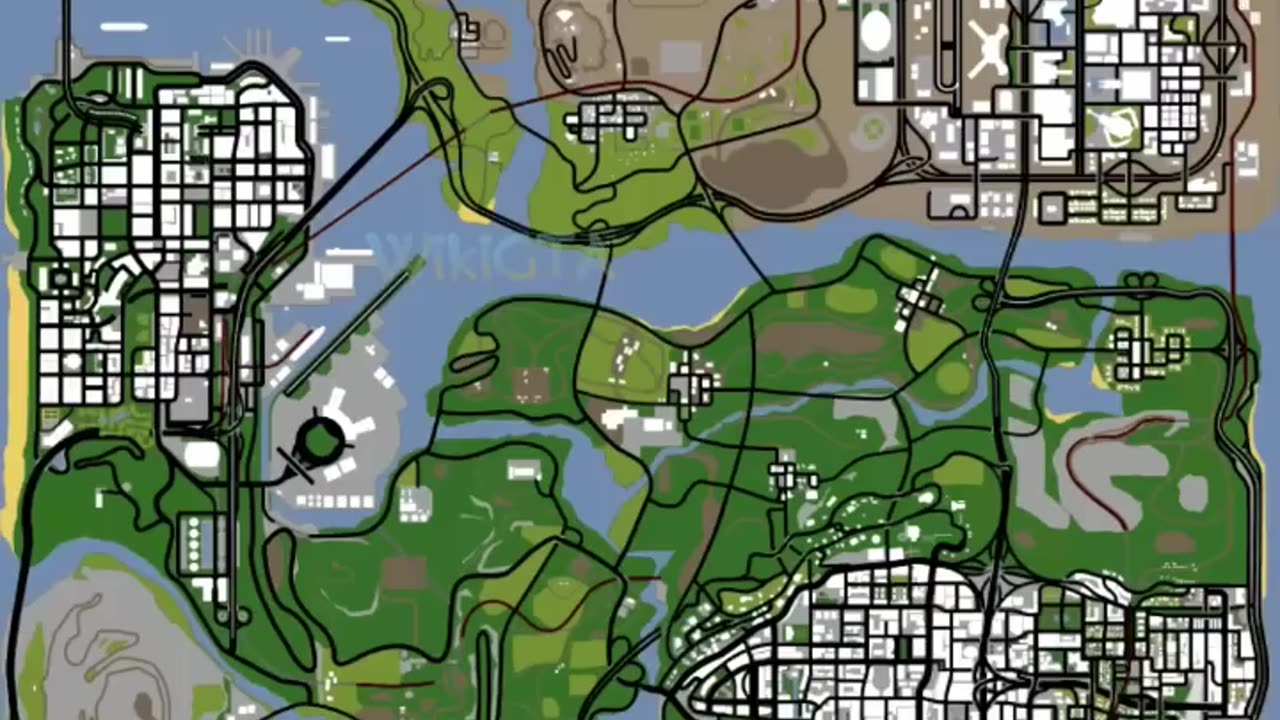 GTA Evolution of maps in GTA games