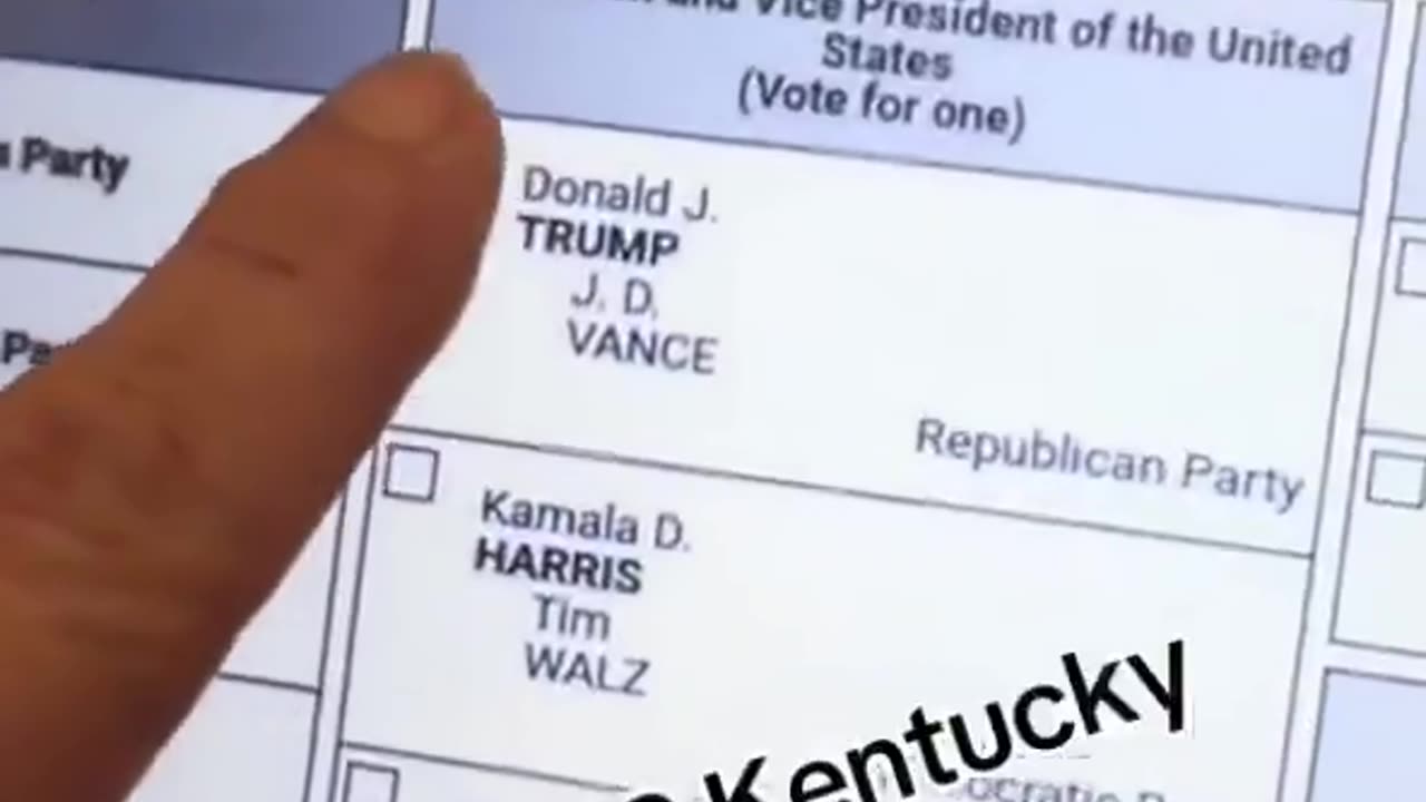 Voters are denouncing that some electronic voting machines in Kentucky DO NOT ALLOW voters to select Trump's name when voting! Instead, when they play "Trump," Kamala Harris ends up being selected.